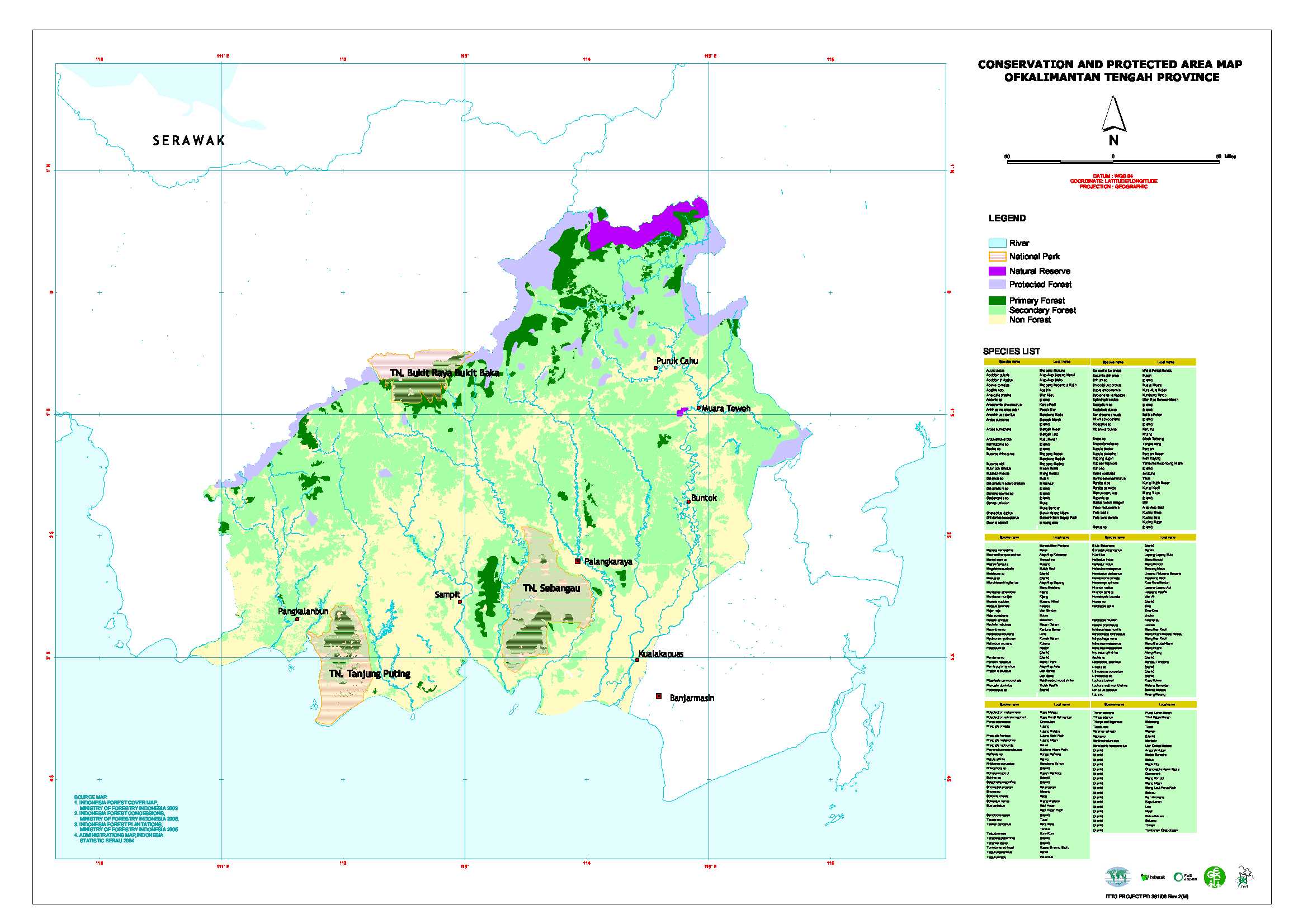 地図-インドネシア-カリマンタン州(Kalimantan) - フェアウッド